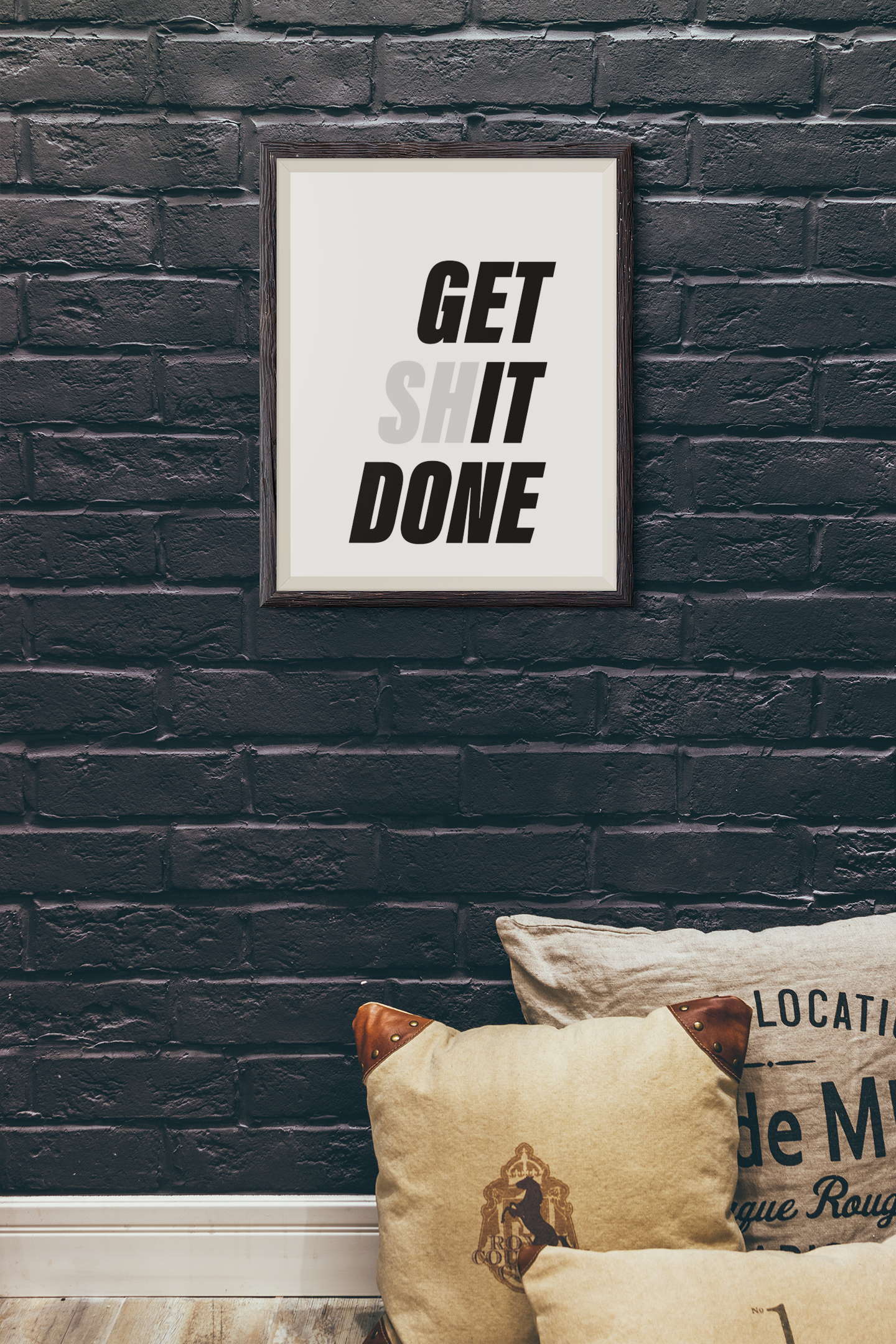 Get It Done - Motivational Poster Print – Gift, Typography, Quote