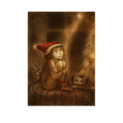 Waiting - Christmas Archival Print