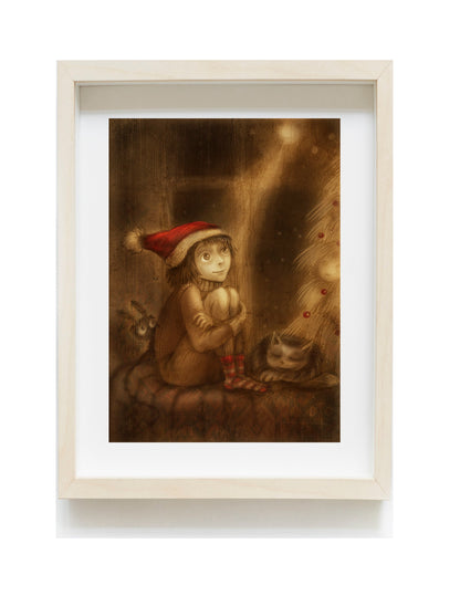 Waiting - Christmas Archival Print